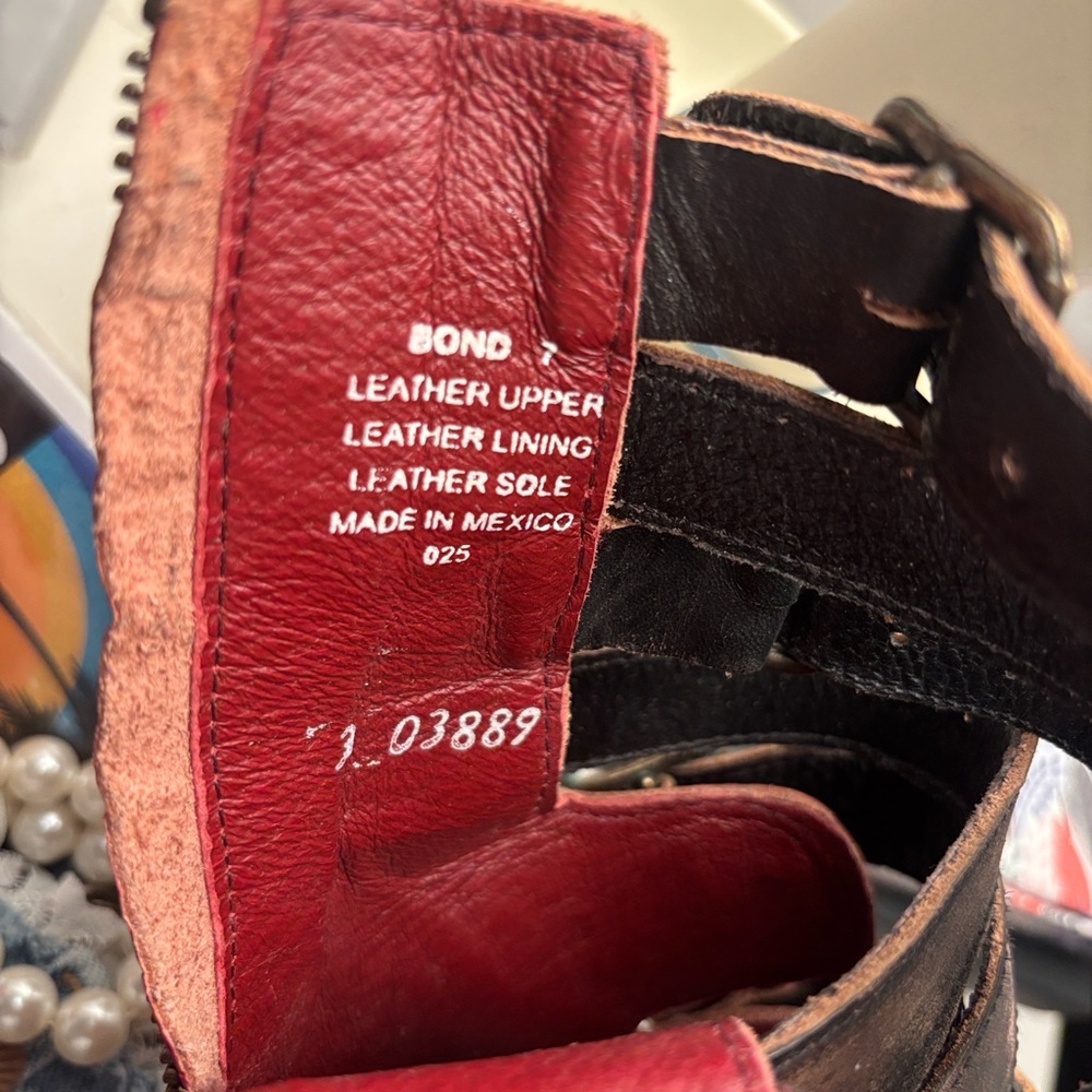 Freebird by Steven - ‘Bond’ in Red and Brown sz 7 - Picture 10 of 10